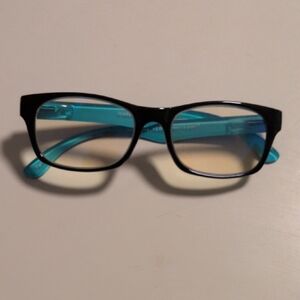 Stylish Black and Blue Iridescent Prescription Lenses Women's Eyewear